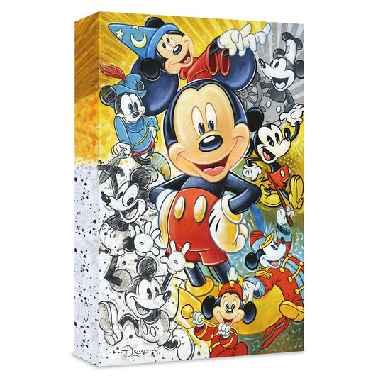 Disney “90 Years of Mickey Mouse'' Giclée on Canvas by Tim Rogerson – Limited Ed