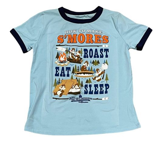 Disney Fort Wilderness 50th Anniversary Chip and Dale Ringer Kids Shirt