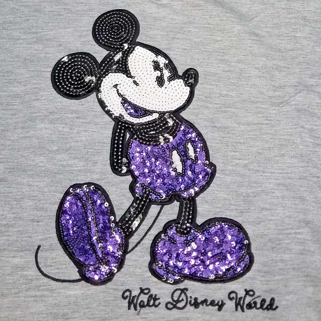 Disney Purple Potion Sequin Mickey Mouse Ladies Shirt - World of Treasures