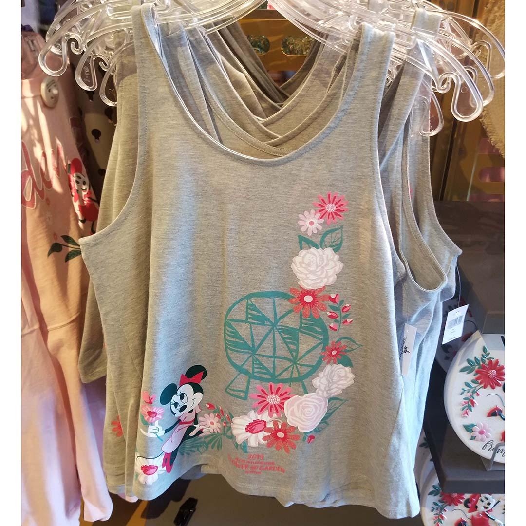 Disney Epcot 2019 Flower and Garden Festival Minnie Blooms Split Back Womens Tank Top - World of Treasures