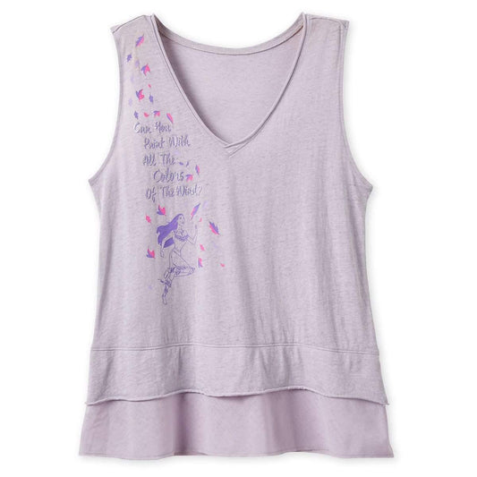 Disney Women's Shirt - Pocahontas Tank Top - Colors Of The Wind - World of Treasures