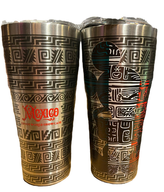 Disney Epcot Mexico World Showcase Mickey Stainless 30oz. Tervis Tumbler Cup wit