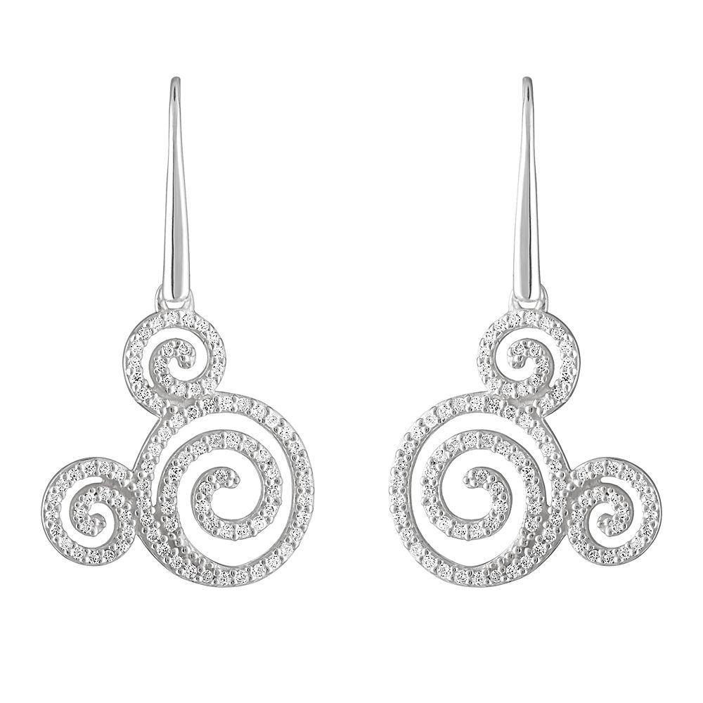 Disney Mickey Mouse Icon Swirl Earrings by Rebecca Hook - World of Treasures