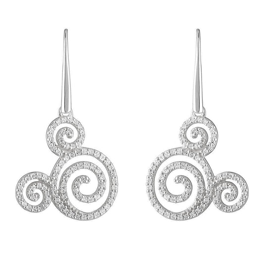 Disney Mickey Mouse Icon Swirl Earrings by Rebecca Hook - World of Treasures