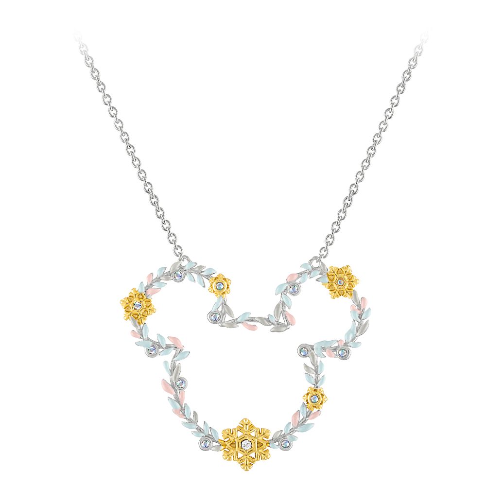 Disney Mickey Holiday Snowflake Necklace by Rebecca Hook