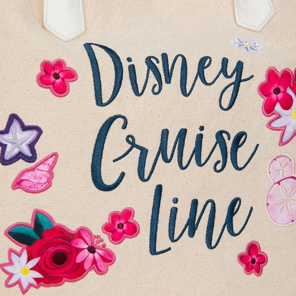 Disney Cruise Line Glittering Canvas Tote Bag - World of Treasures