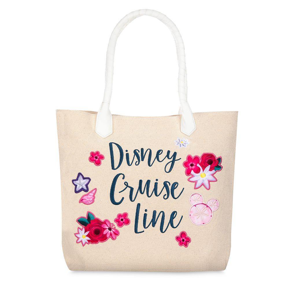 Disney Cruise Line Glittering Canvas Tote Bag - World of Treasures