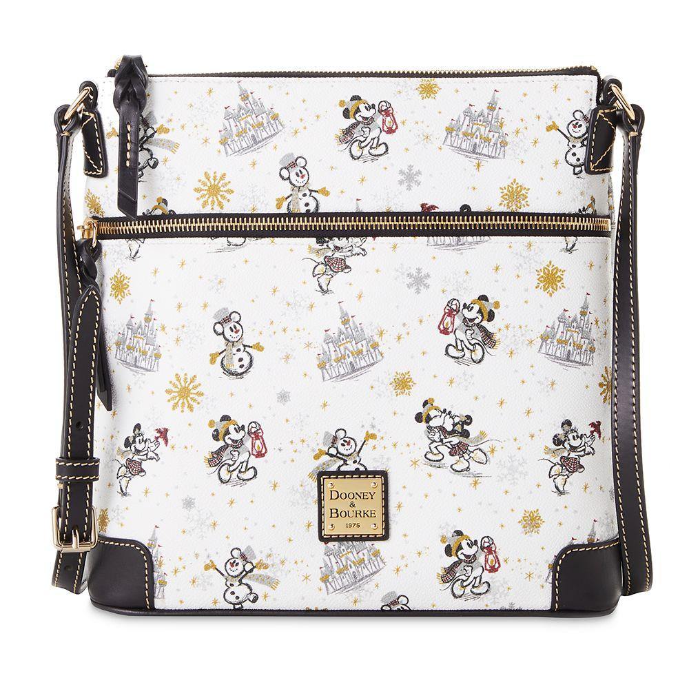 Disney Dooney & Bourke Mickey and Minnie Mouse Holiday Dooney Crossbody Bag Purse - World of Treasures