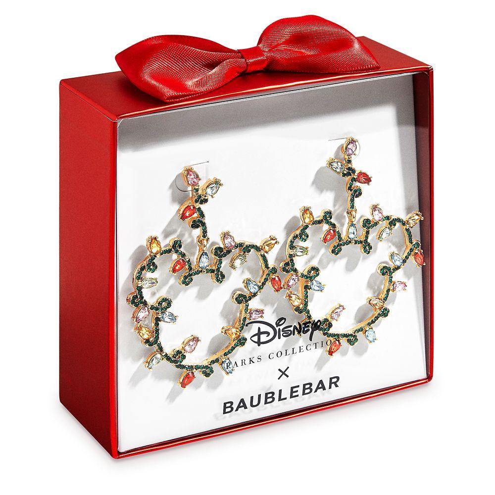 Disney Mickey Mouse Holiday Lights Earrings by BaubleBar - World of Treasures
