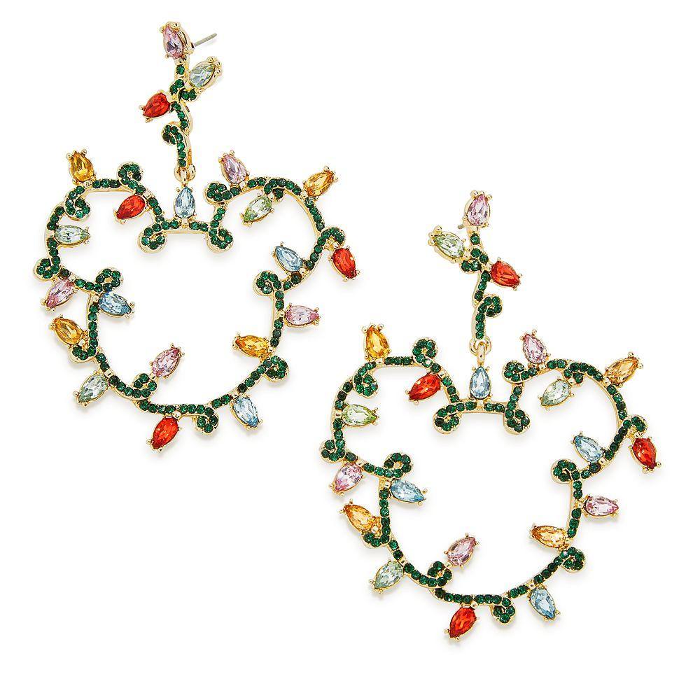 Disney Mickey Mouse Holiday Lights Earrings by BaubleBar - World of Treasures