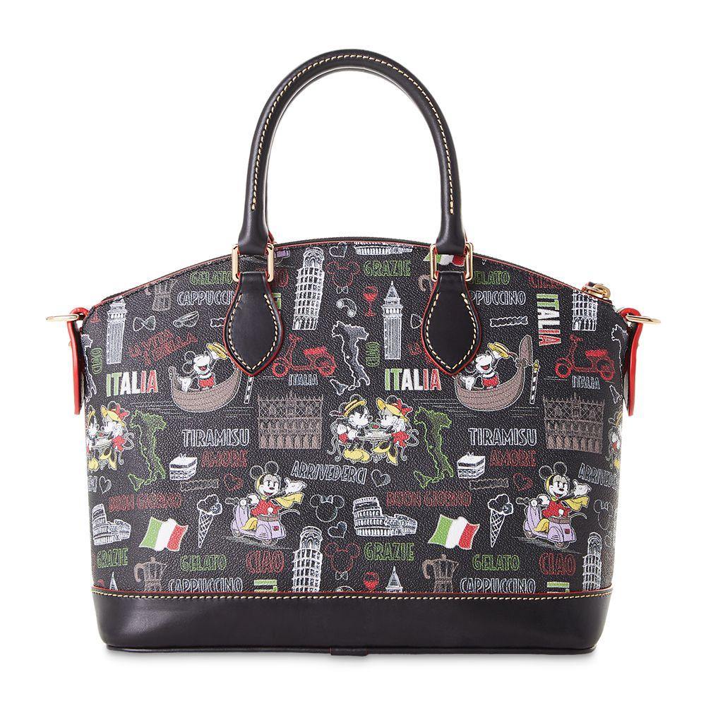 Disney Dooney & Bourke Mickey and Minnie Mouse ''Italia'' Satchel Crossbody Purse - World of Treasures