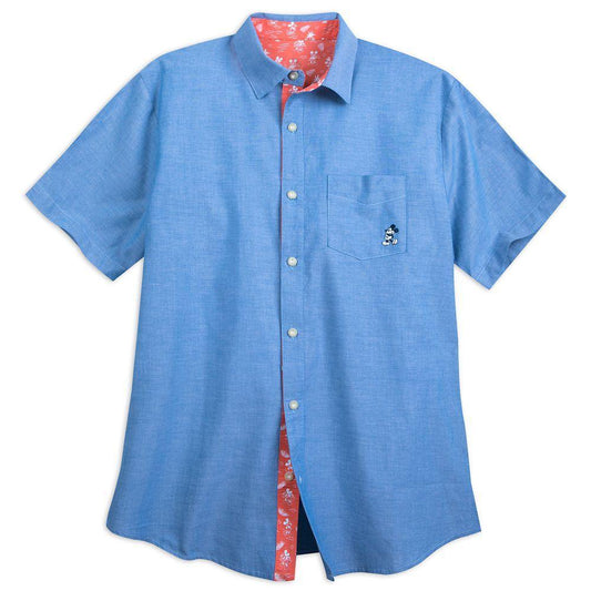 Mickey Mouse Chambray Shirt for Men - World of Treasures