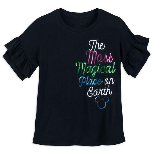 Disney Mickey Mouse ''Magical Place'' T-Shirt for Women – Walt Disney World XS - World of Treasures