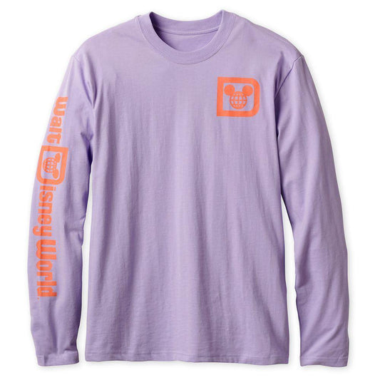 Walt Disney World Logo Long Sleeve Tee for Adults – Lavender - World of Treasures