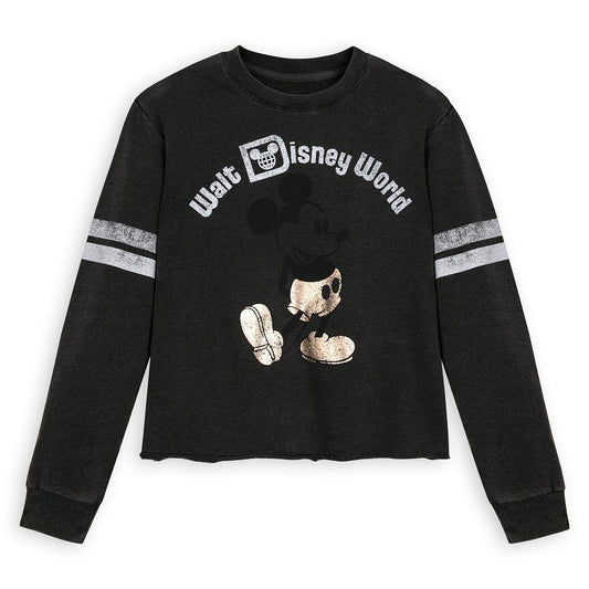 Walt Disney World Mickey Mouse Football Jersey for Women – Black - World of Treasures
