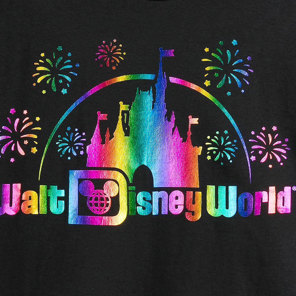 Walt Disney World Logo Rainbow Foil T-Shirt for Adults - World of Treasures