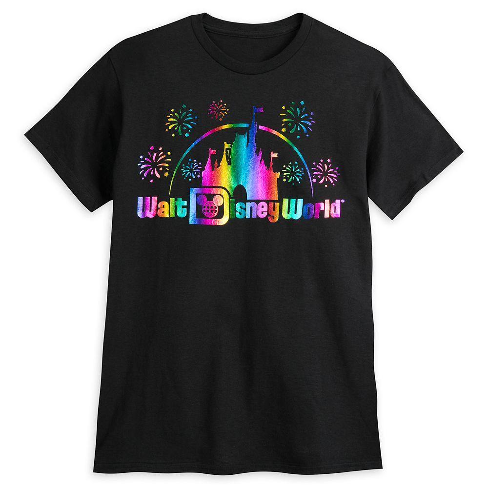 Walt Disney World Logo Rainbow Foil T-Shirt for Adults - World of Treasures