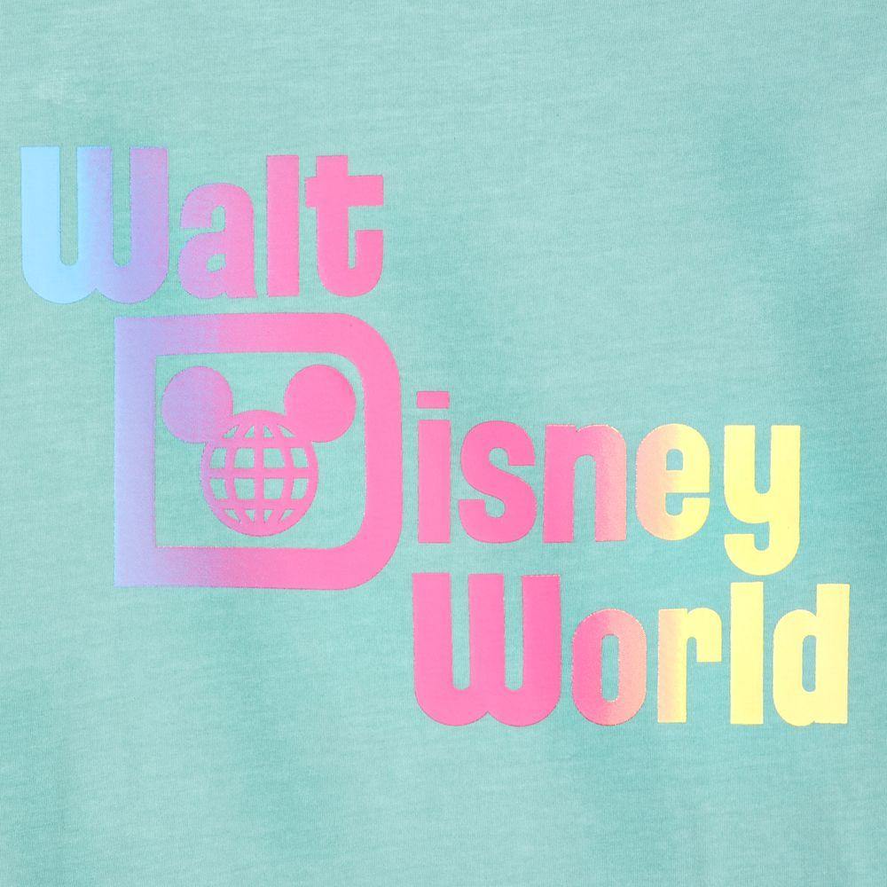 Walt Disney World Logo Faded Green T-Shirt for Men - World of Treasures