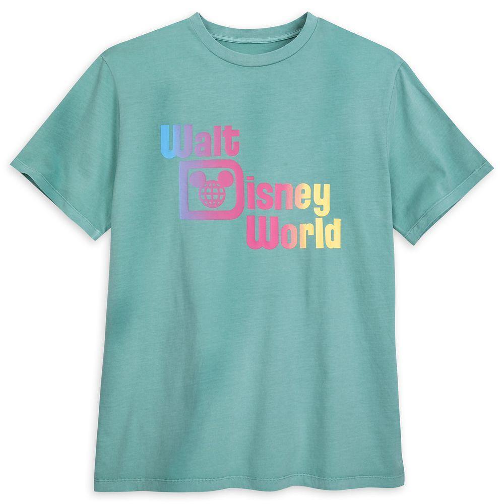 Walt Disney World Logo Faded Green T-Shirt for Men - World of Treasures