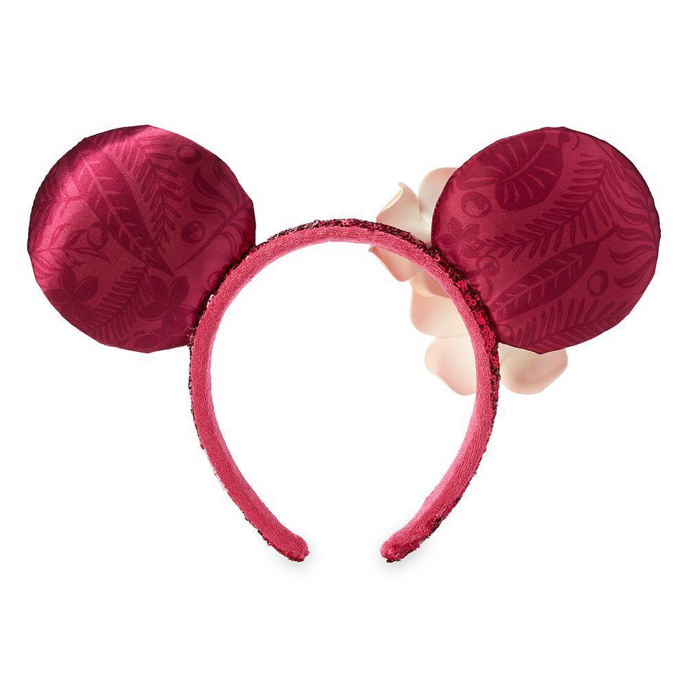 Minnie Mouse Ear Headband with Plumeria - World of Treasures