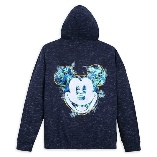 Walt Disney World Mickey Mouse Tropical Zip Hoodie for Adults - World of Treasures