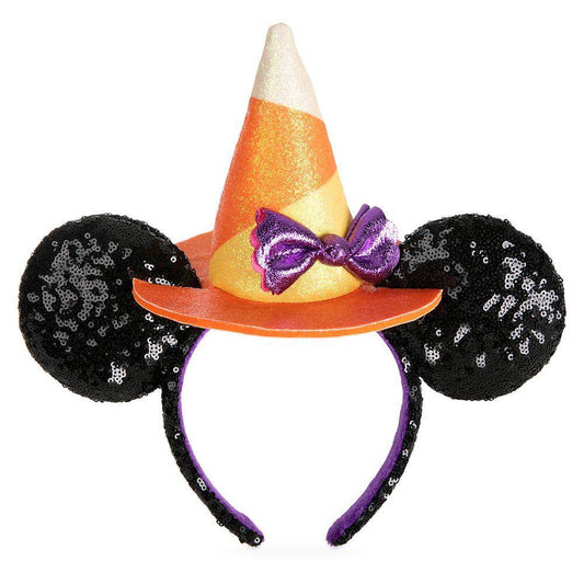 Minnie Mouse Halloween Witch Sequined Ear Headband - World of Treasures