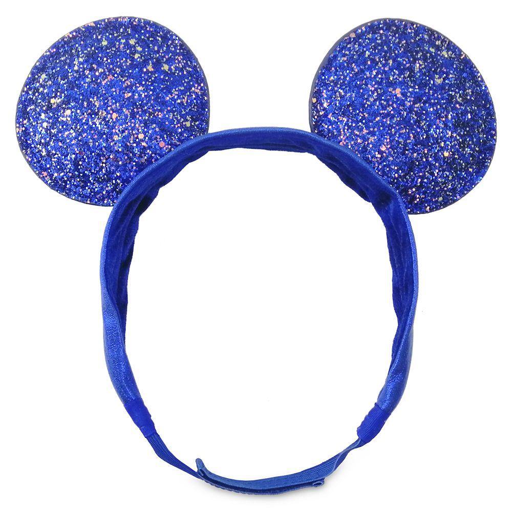 Disney Mickey Mouse Adjustable  Ear Headband – Wishes Come True Blue - World of Treasures