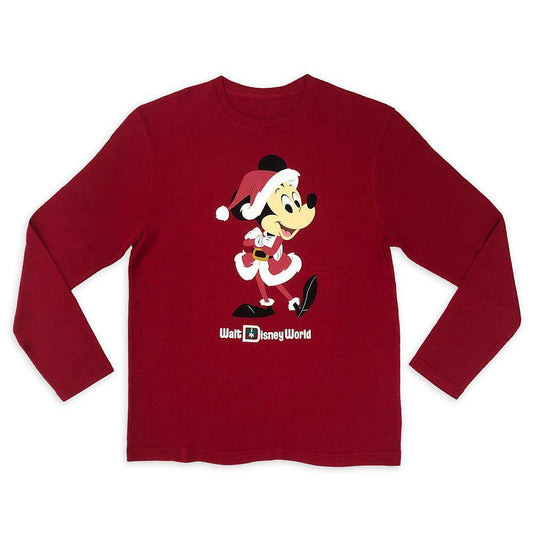 Walt Disney World Santa Mickey Mouse Holiday Pullover for Men - World of Treasures