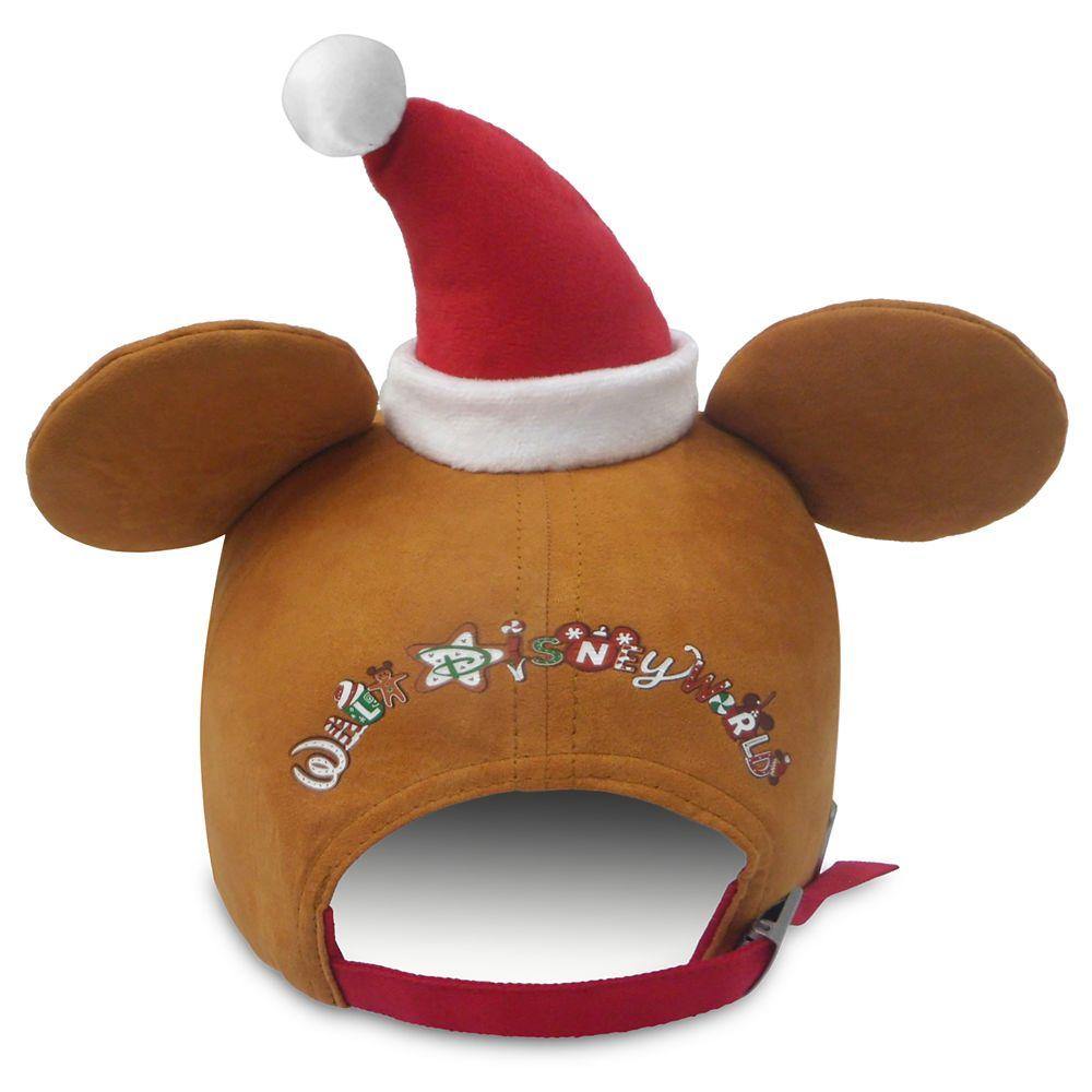 Walt Disney World Mickey Mouse Gingerbread Man Holiday Baseball Hat - World of Treasures