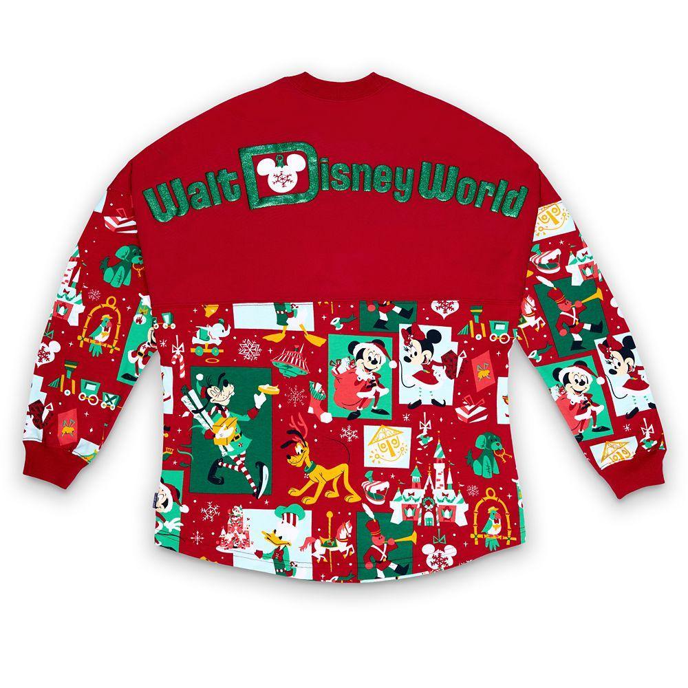 Walt Disney World Santa Mickey Mouse and Friends Holiday Spirit Jersey for Adults - World of Treasures