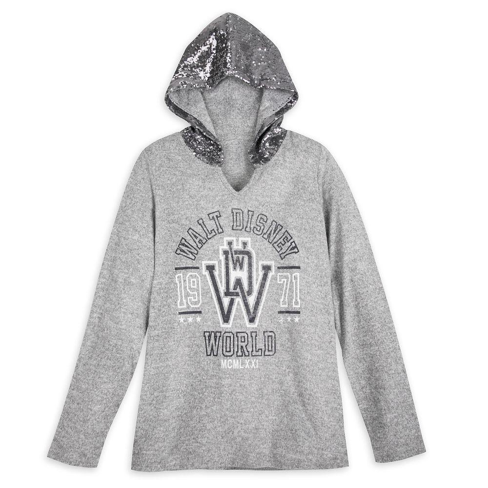 Walt Disney World Sequin Hooded Pullover for Women - World of Treasures