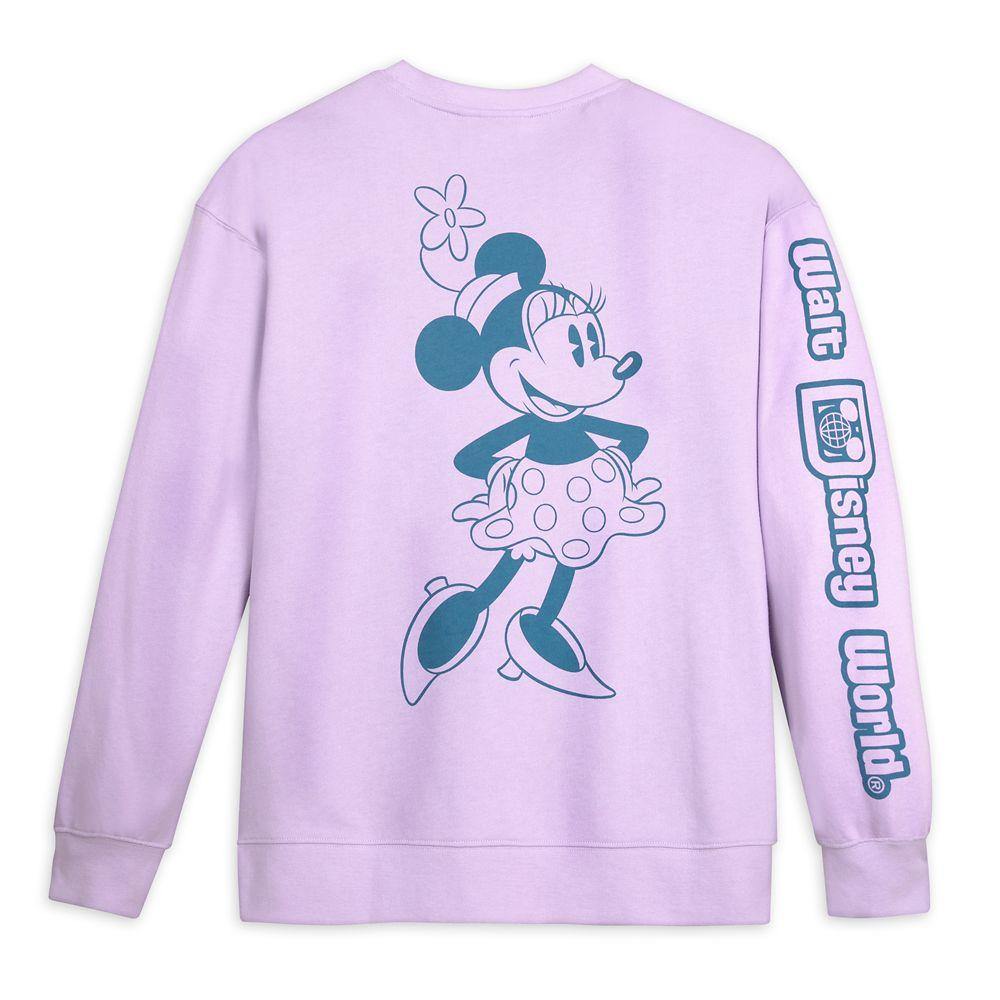 Walt Disney World Mickey and Minnie Mouse Pastel Pullover Sweatshirt for Men - World of Treasures