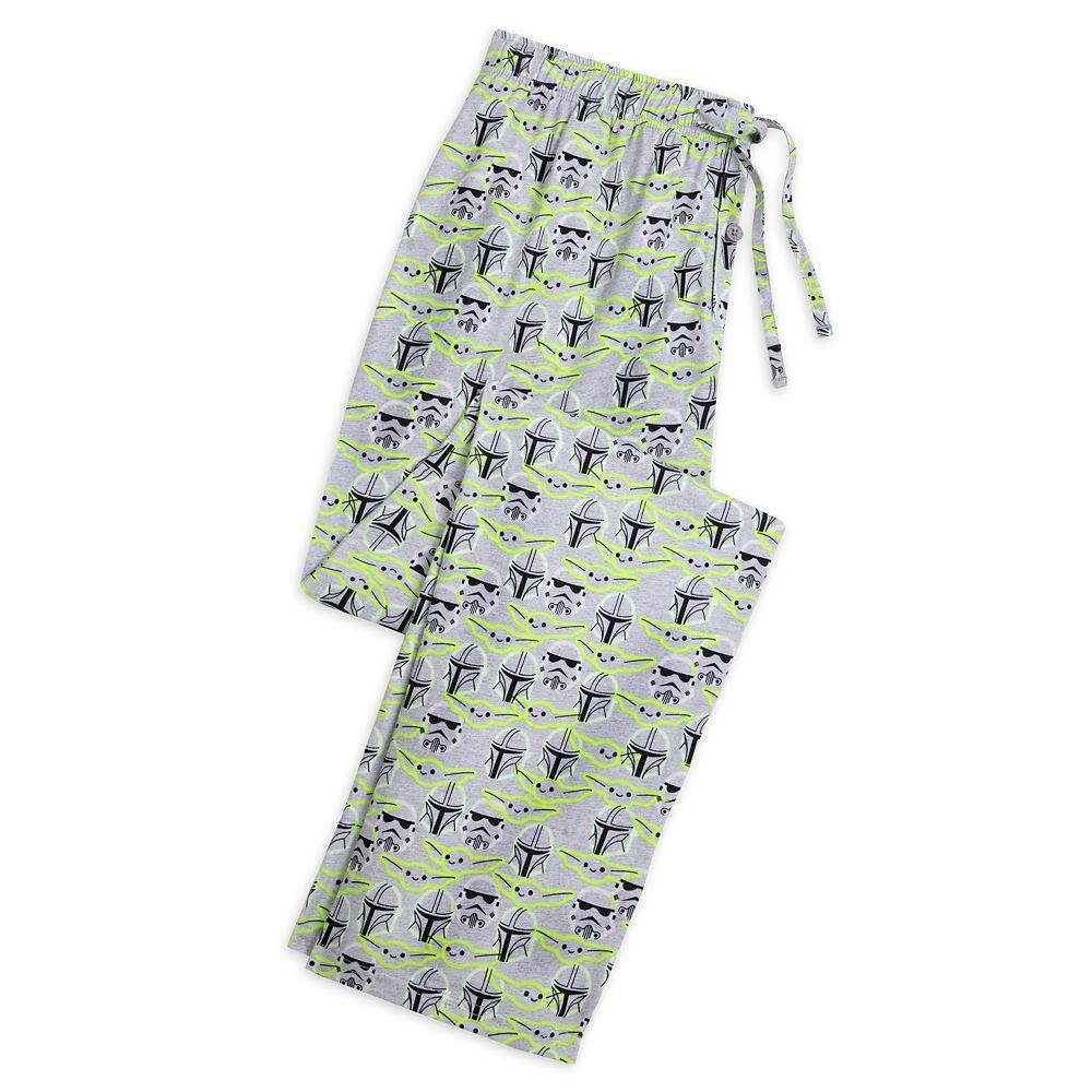 Disney Star Wars: The Mandalorian Baby Yoda Lounge Pants for Adults - World of Treasures