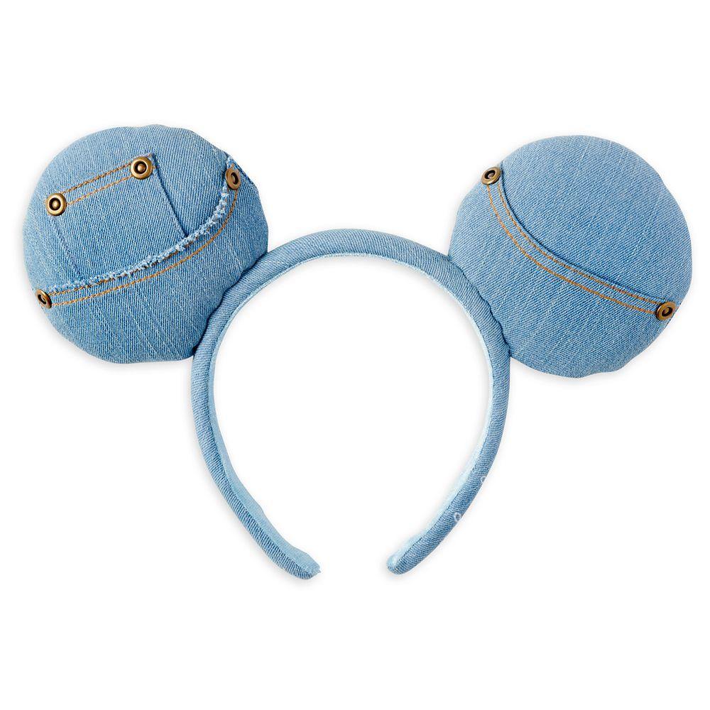 Disney Style Mickey Mouse Denim Ear Headband for Adults – Limited Release - World of Treasures