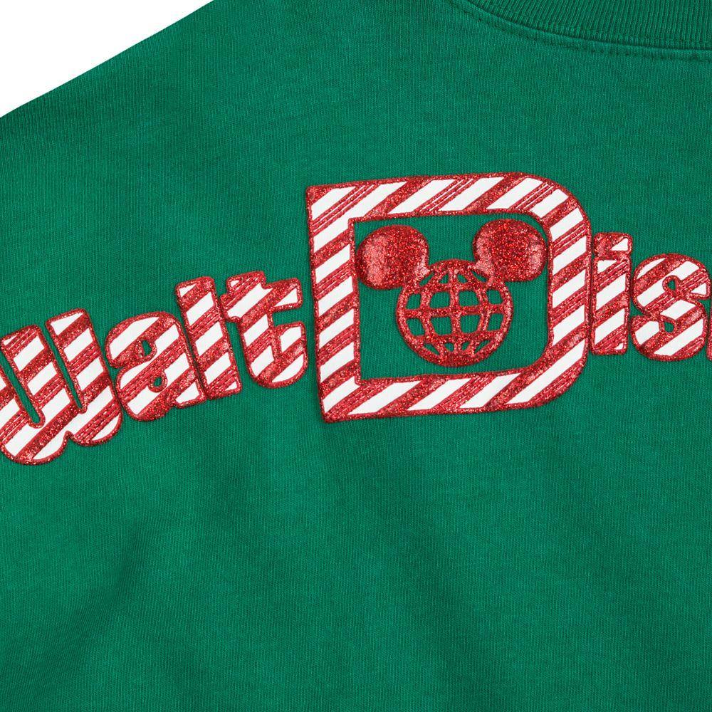 Walt Disney World Kids Minnie Mouse Peppermint Candy Cane Holiday Spirit Jersey - World of Treasures