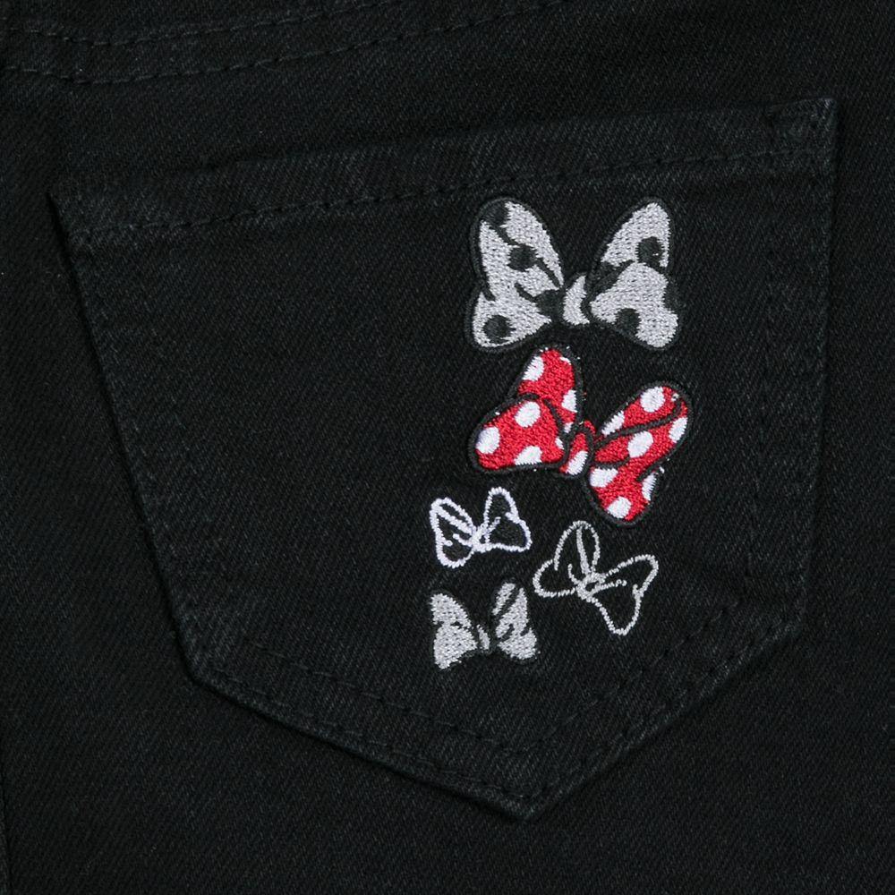 Disney Minnie Mouse Black Denim Skirt for Girls - World of Treasures