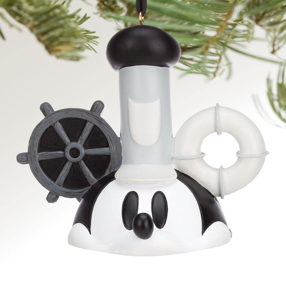 Disney Steamboat Willie Mickey Mouse Ear Hat Ornament - World of Treasures