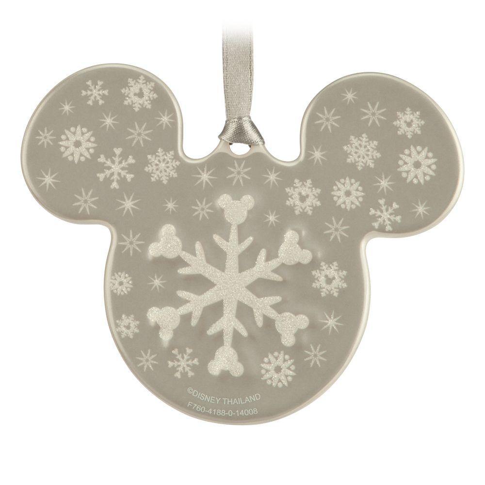 Mickey Icon Ornament – Snowflake - World of Treasures