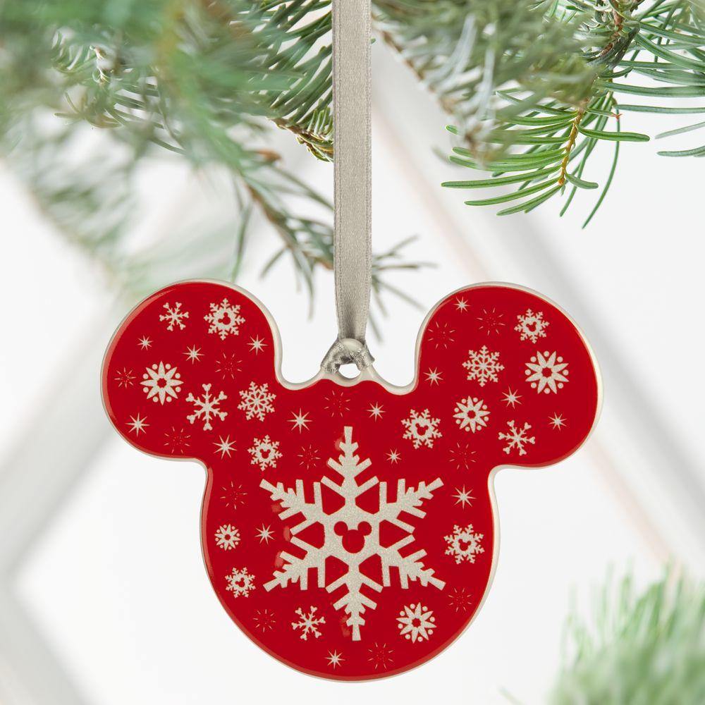 Mickey Icon Ornament – Snowflake - World of Treasures