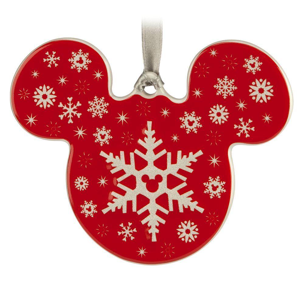 Mickey Icon Ornament – Snowflake - World of Treasures