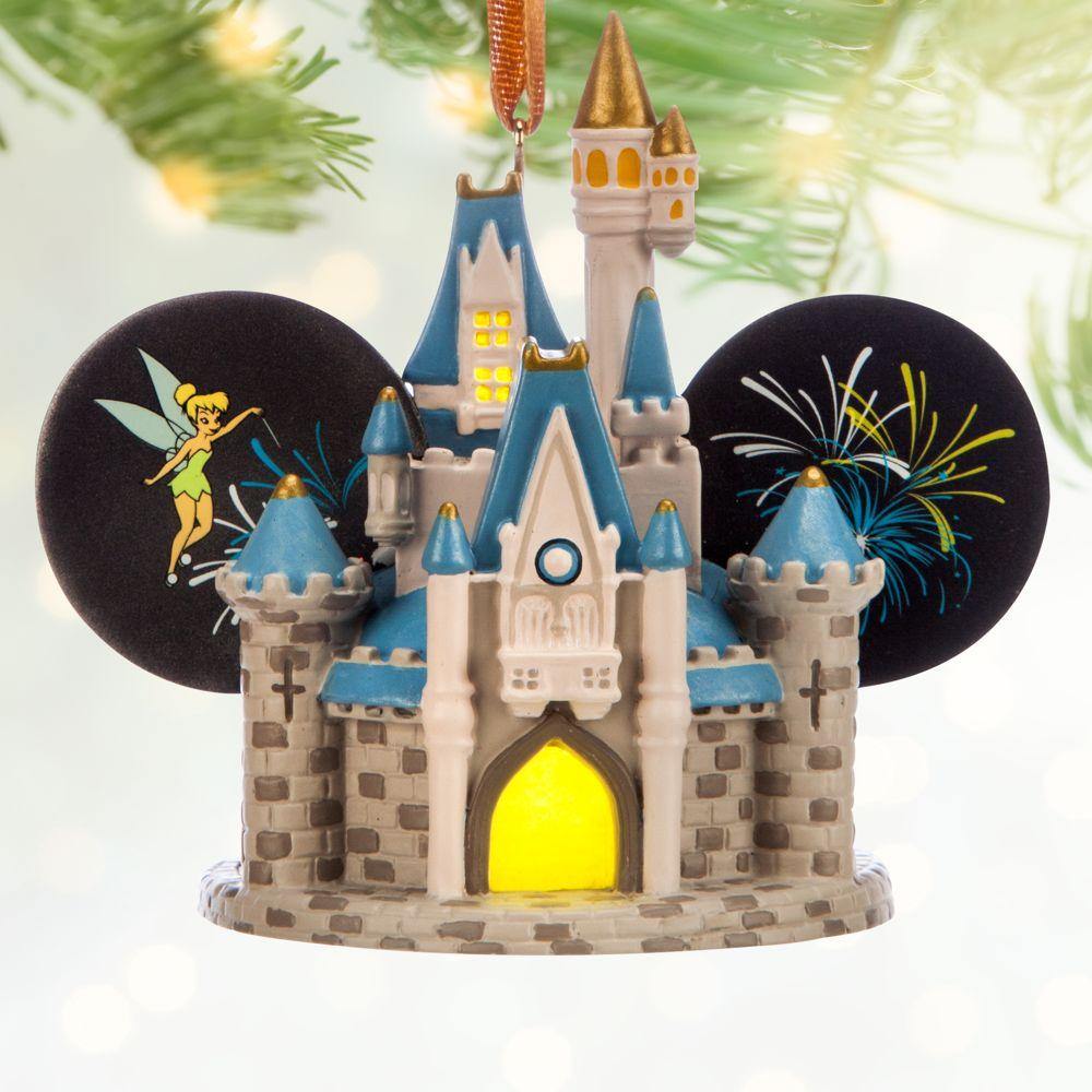 Disney World Cinderella Castle Light Up Ear Hat Ornament World of Treasures