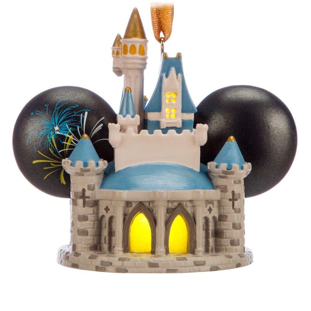 Disney World Cinderella Castle Light-Up Ear Hat Ornament – World