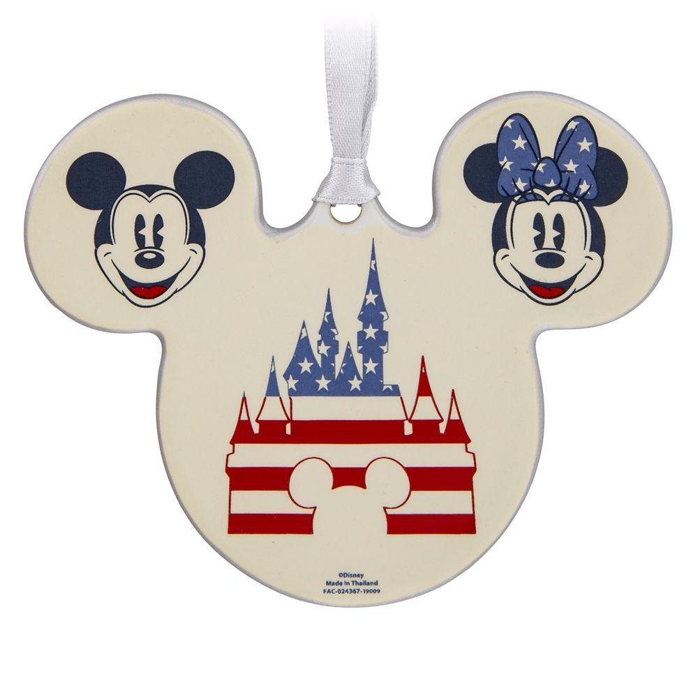 Disney Mickey and Minnie Mouse Americana Ornament - World of Treasures