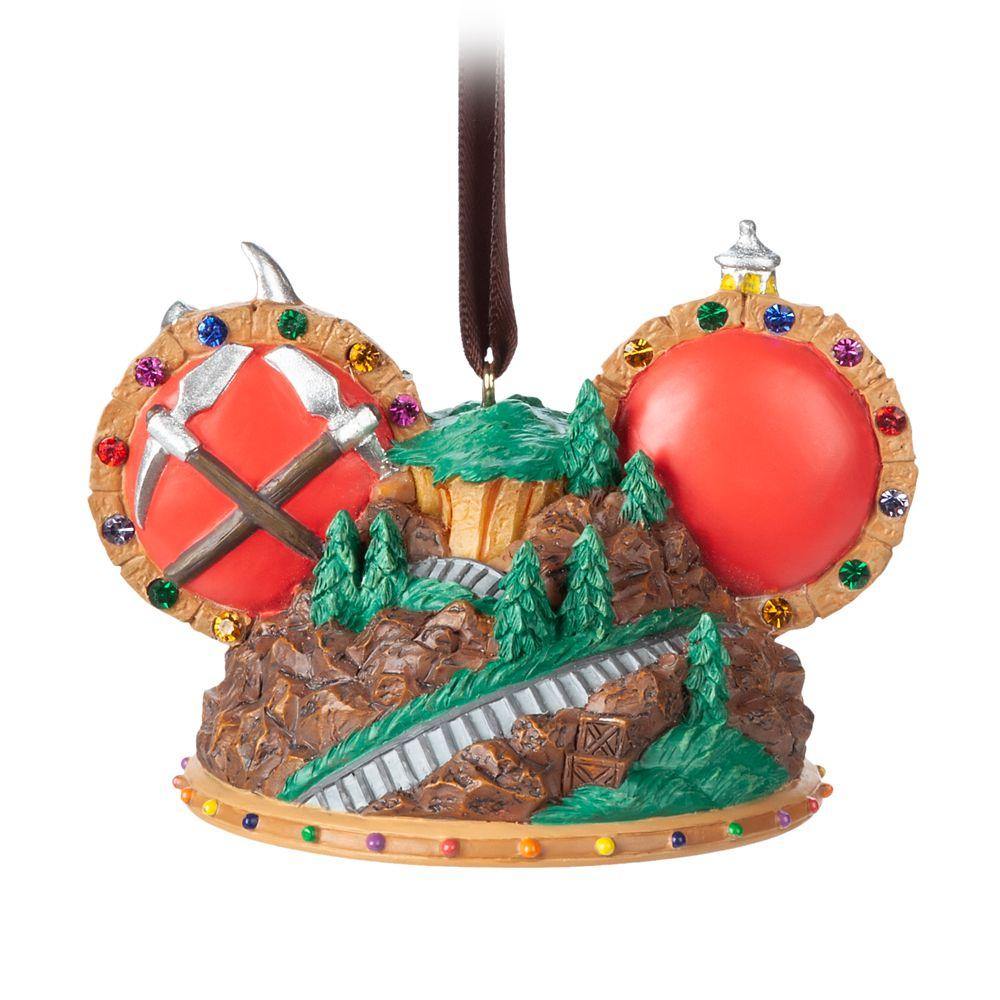 Disney Seven Dwarfs Mine Train Ear Hat Ornament - World of Treasures