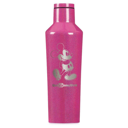 Walt Disney World Mickey Mouse Stainless Steel Canteen by Corkcicle–Pink - World of Treasures