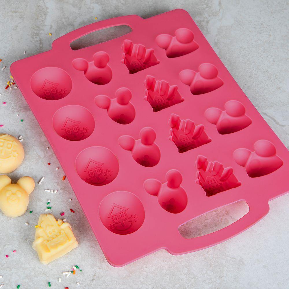 Disney Parks Castle, Mickey Balloon, Small World Silicone Cake Bite Pan by Jerrod Maruyama - World of Treasures