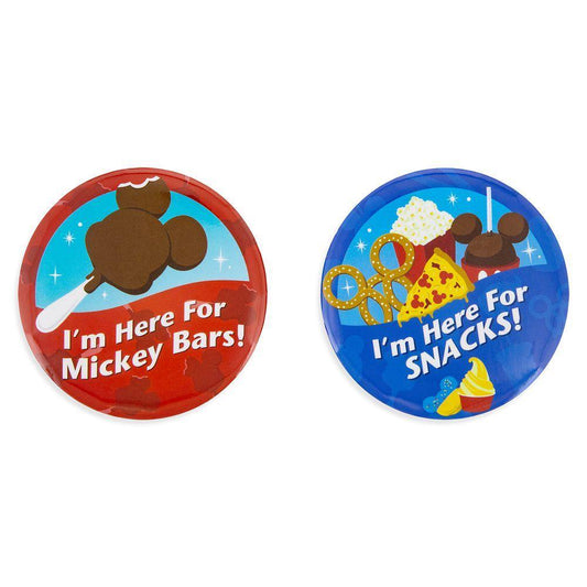 Disney Parks ''I'm Here for ...'' Food Button Set - World of Treasures