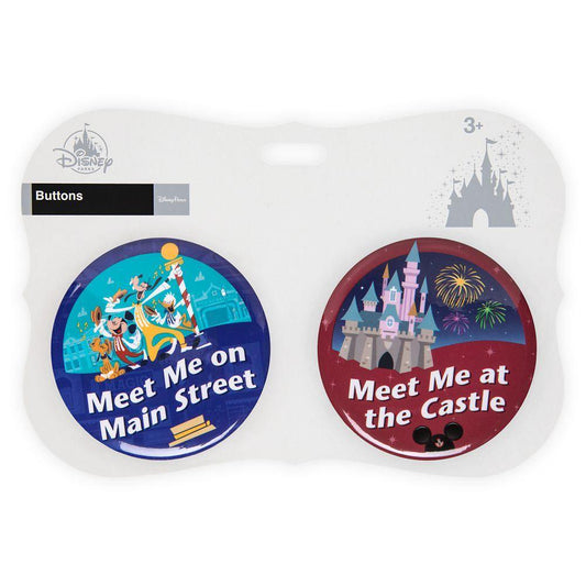 Disney Parks Button Set – Main Street U.S.A/Fantasyland Castle - World of Treasures