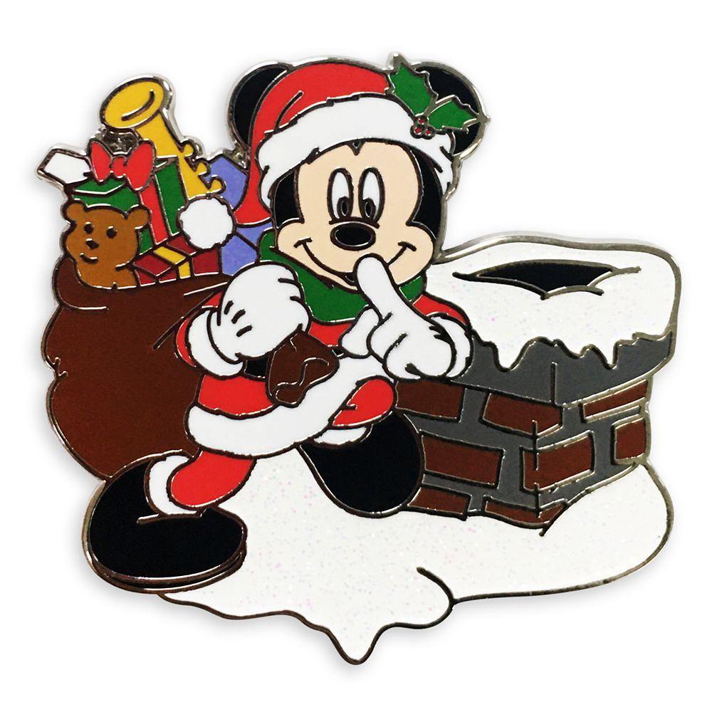 Disney Santa Mickey Mouse Holiday Pin - World of Treasures