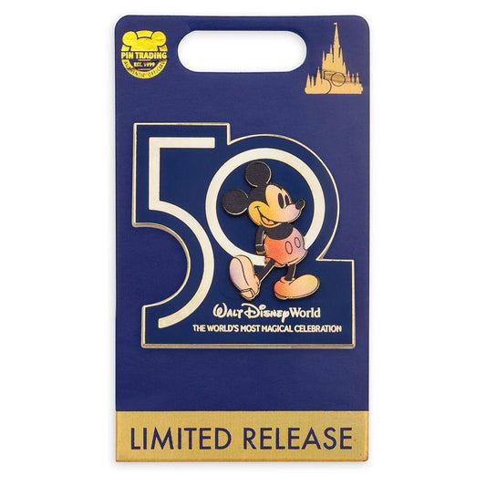 Walt Disney World 50th Anniversary Mickey Pin– Limited Release - World of Treasures